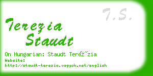 terezia staudt business card